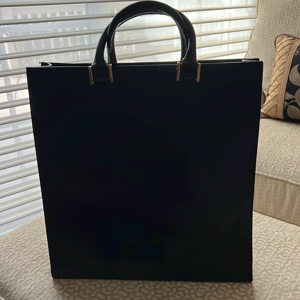Lambertson Truex Black Leather Tote